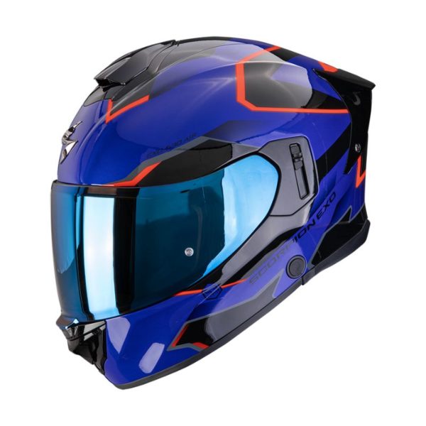 Casco Scorpion EXO-530 AIR CLIP Blue-Black-Red