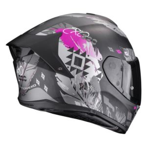 Casco Scorpion EXO-530 AIR HADJI Matt Black-Pink