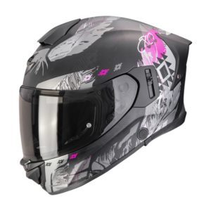 Casco Scorpion EXO-530 AIR HADJI Matt Black-Pink