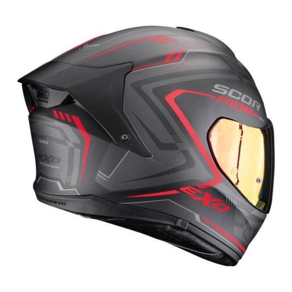 Casco Scorpion EXO-530 AIR SLOPE Matt Black-Red