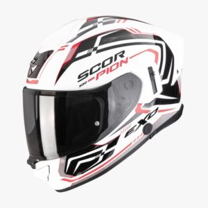 Casco Scorpion EXO-530 AIR SLOPE White-Black-Red