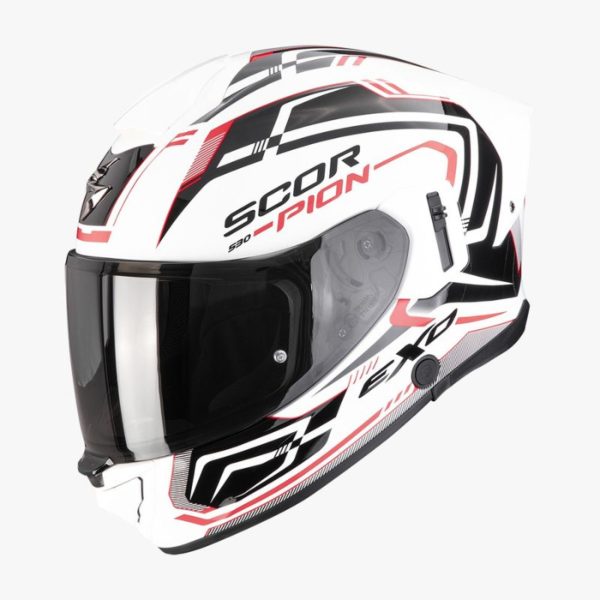 Casco Scorpion EXO-530 AIR SLOPE White-Black-Red