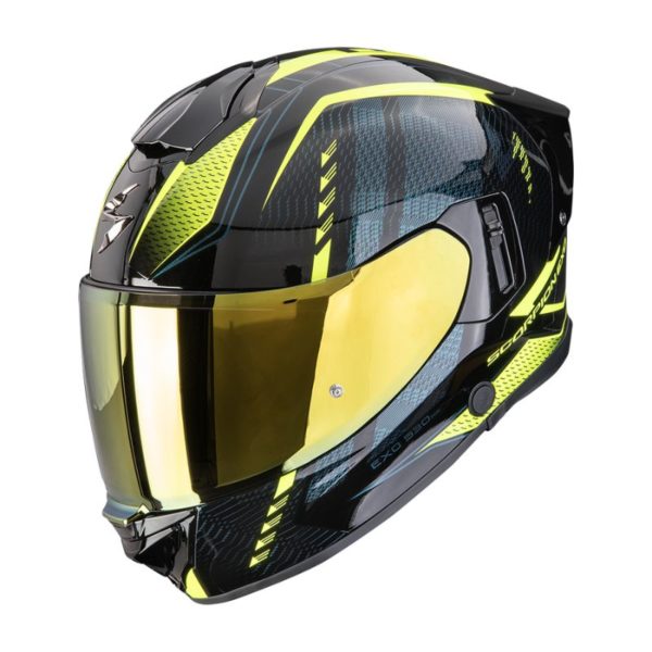 Casco Scorpion EXO-530 AIR THERAS Black-Neon Yellow