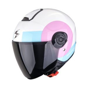 Casco Scorpion EXO-CITY II SHEER White-Pink-Light Blue