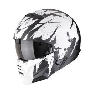 Casco Scorpion EXO-COMBAT II MARAUDER Matt Black-White