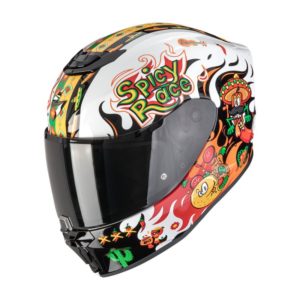 Casco Scorpion EXO-JNR AIR YUCATAN White-Orange-Black
