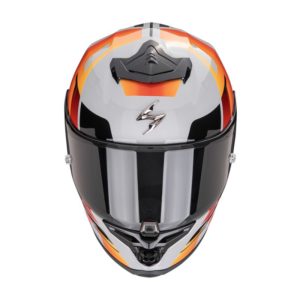 Casco Scorpion EXO-R1 EVO II AIR ADRENALINE Grey-Red-Orange