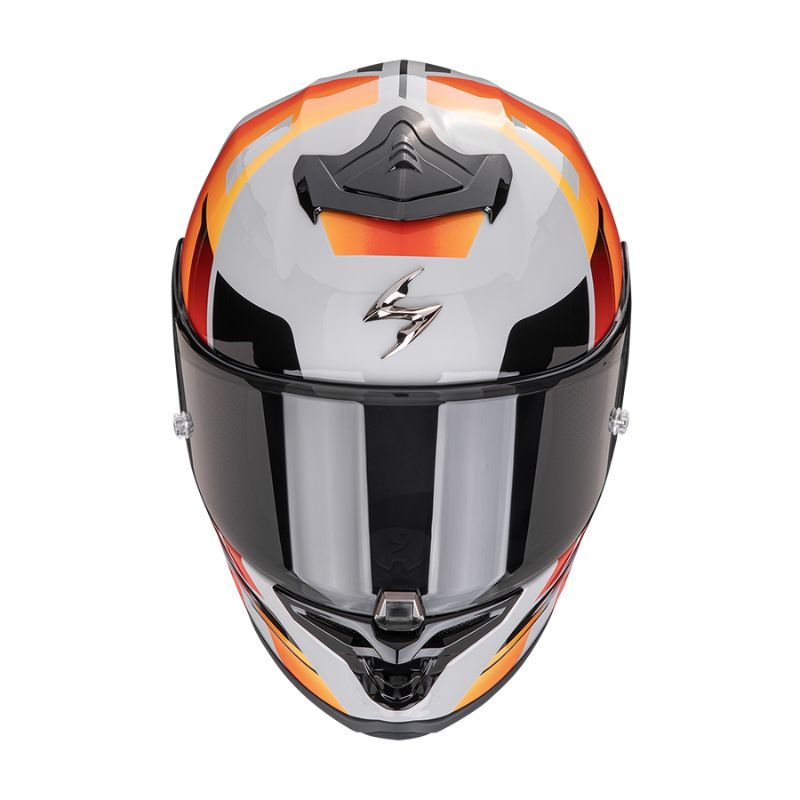 Casco Scorpion EXO-R1 EVO II AIR ADRENALINE Grey-Red-Orange