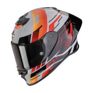 Casco Scorpion EXO-R1 EVO II AIR ADRENALINE Grey-Red-Orange