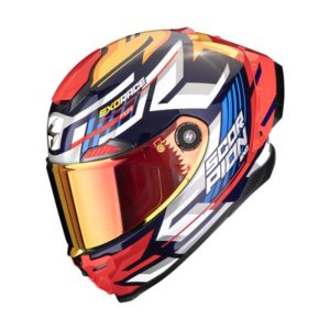 Casco Scorpion EXO-RACE AIR KOBRA Blue-Yellow-Red