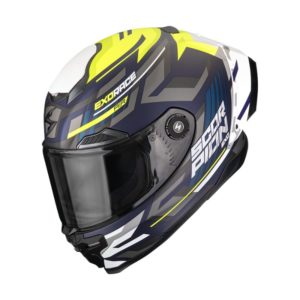 Casco Scorpion EXO-RACE AIR KOBRA Matt Blue-Neon Yellow