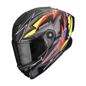 Casco Scorpion EXO-RACE AIR MOVE ON Matt Black-Red-Yellow