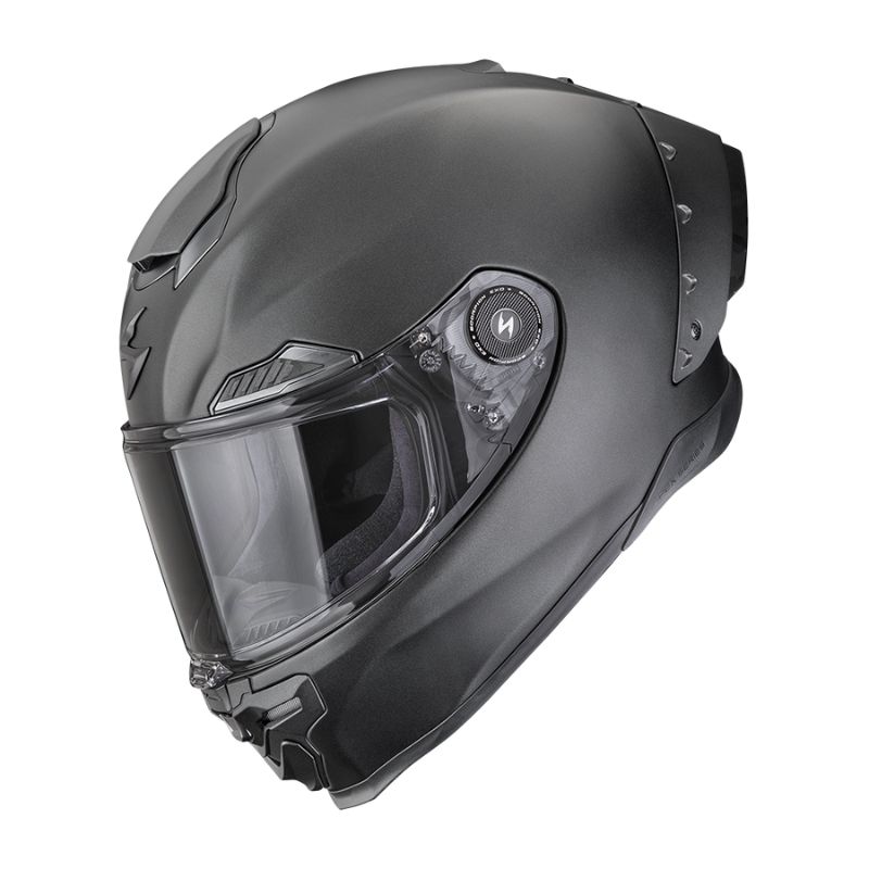 Casco Scorpion EXO-RACE AIR SOLID Matt Pearl black