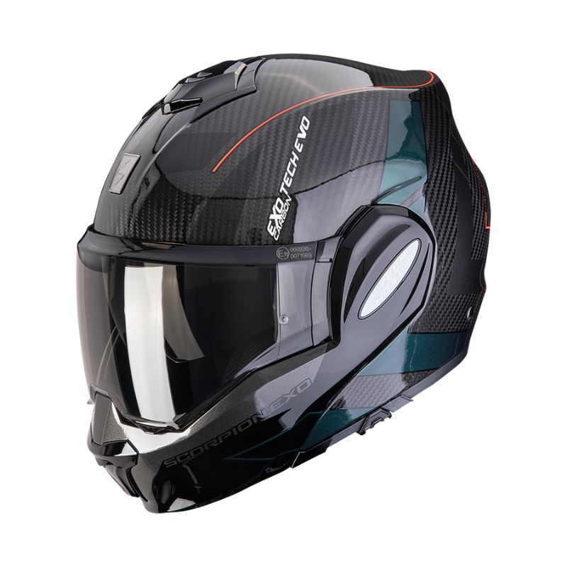Casco Scorpion EXO-TECH EVO CARBON CAD  Black-Green