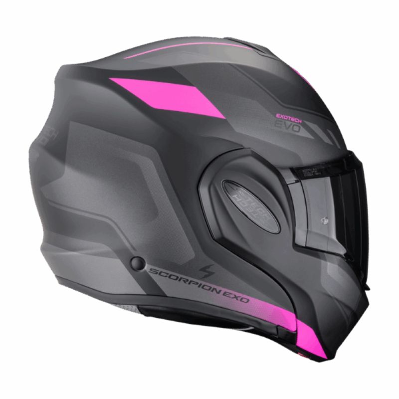 Casco Scorpion EXO-TECH EVO SOCIUS Matt Black-Pink