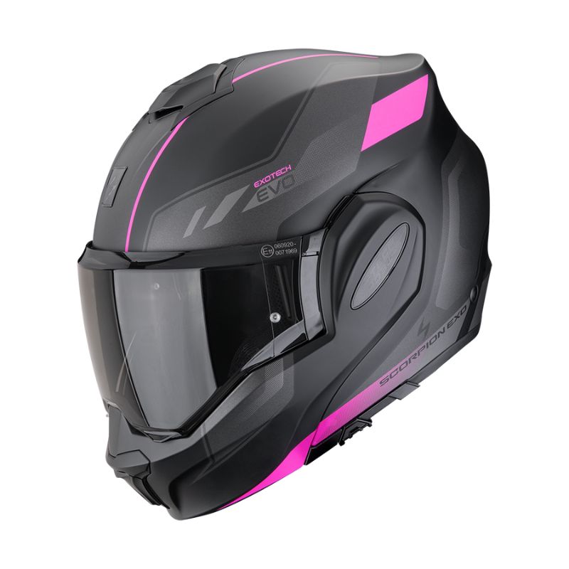 Casco Scorpion EXO-TECH EVO SOCIUS Matt Black-Pink