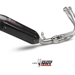Mivv Full system 2x1 Suono black con tapa carbono Kawasaki ER-6n / f 2012-16
