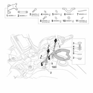 FIJACIÓN BOLSA DEPÓSITO CLICK SYSTEM YAMAHA TENERE 700