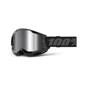 GAFAS 100% STRATA 2 JUNIOR M2 NEGRO / PLATA ESPEJO