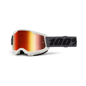 GAFAS 100% STRATA 2 M2 GREY / ROJO ESPEJO