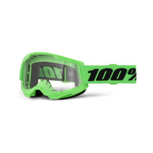 GAFAS 100% STRATA 2 M2 NEON GREEN / TRANSPARENTE