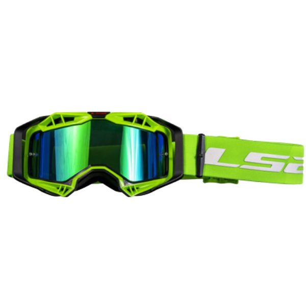 GAFAS LS2 AURA BLACK H-V GREEN WITH IRIDIUM VISOR