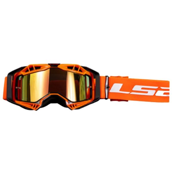 GAFAS LS2 AURA BLACK ORANGE WITH IRIDIUM VISOR