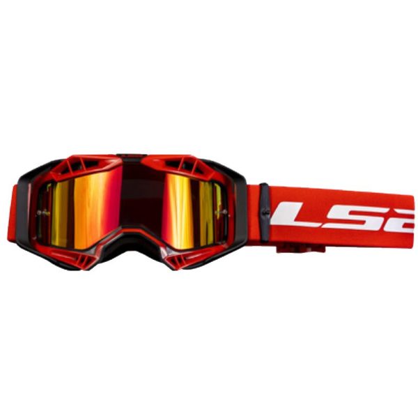 GAFAS LS2 AURA BLACK RED WITH IRIDIUM VISOR