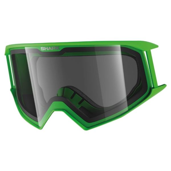 GAFAS SHARK VERDE + PANTALLA AHUMADA PARA STREET-DRAK/ VARIAL AC33001PGRN