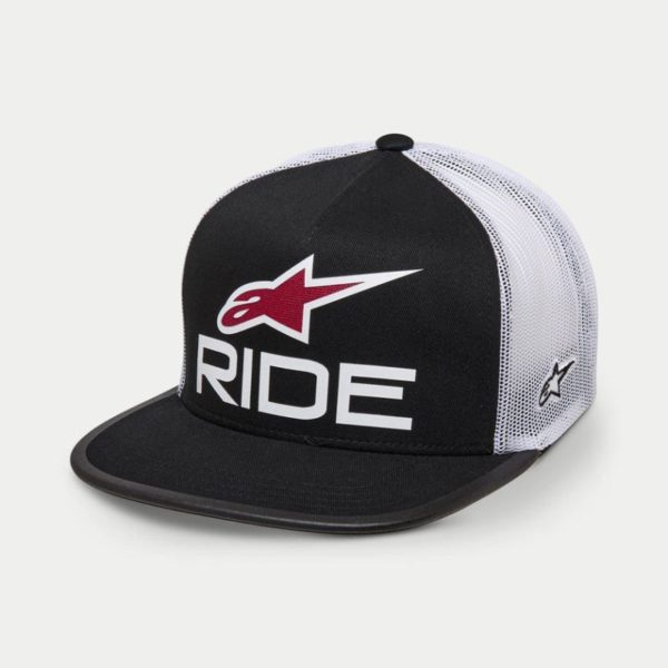 Gorra Alpinestars RIDE 4.0 TRUCKER BLACK WHITE RED