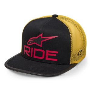 Gorra Alpinestars RIDE 4.0 TRUCKER BLACK YELLOW RED