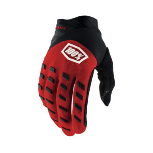 GUANTES 100% AIRMATIC ROJO / NEGRO