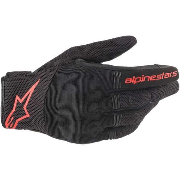 Guantes Alpinestars COPPER GLOVES BLACK RED FLUO