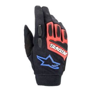 Guantes Alpinestars FULL BORE BLACK BRIGHT RED BLUE