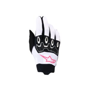 Guantes Alpinestars FULL BORE V2 STELLA WHITE PINK FLUO BLACK