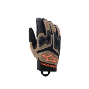Guantes Alpinestars MANTI AIR DARK KHAKI BLACK ORANGE FLUO