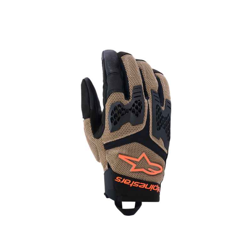 Guantes Alpinestars MANTI AIR DARK KHAKI BLACK ORANGE FLUO