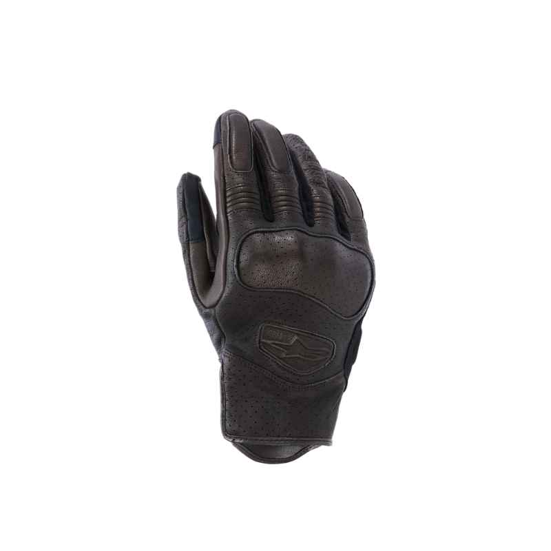 Guantes Alpinestars MUSTANG V3 LEATHER DARK BROWN BLACK