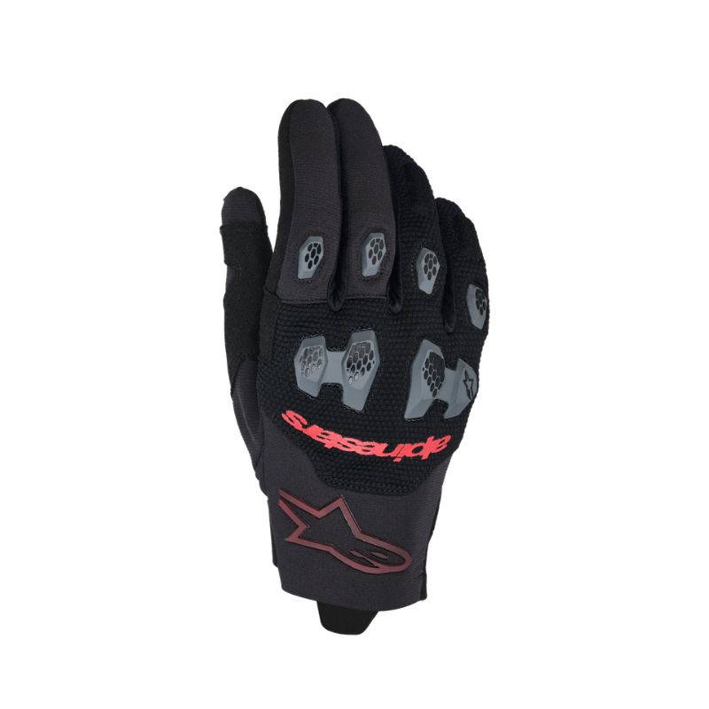 Guantes Alpinestars PRO-DURA BLACK BRIGHT RED