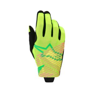 Guantes Alpinestars  RADAR PRO GREEN YELLOW FLUO PINK FLUO