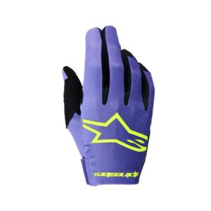 Guantes Alpinestars  RADAR PURPLE YELLOW FLUO