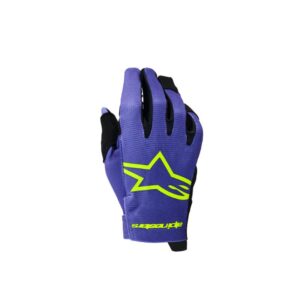 Guantes Alpinestars  RADAR YOUTH PURPLE YELLOW FLUO