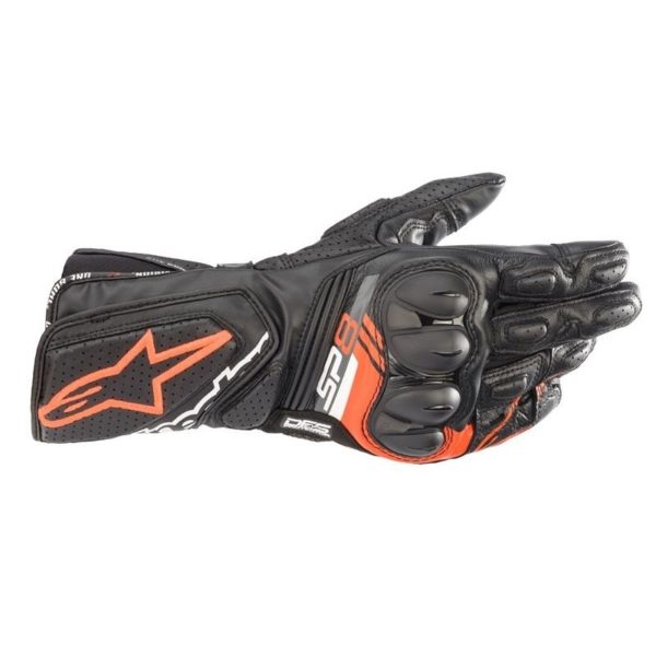 Guantes Alpinestars SP-8 V3 GLOVES BLACK RED FLUO