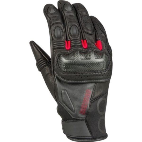 GUANTES BERING RADIAL NEGRO ROJO