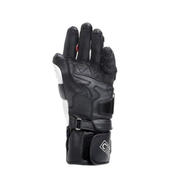 Guantes Dainese CARBON 4 LONG LADY LEATHER NEGRO BLANCO ROJO FLUOR