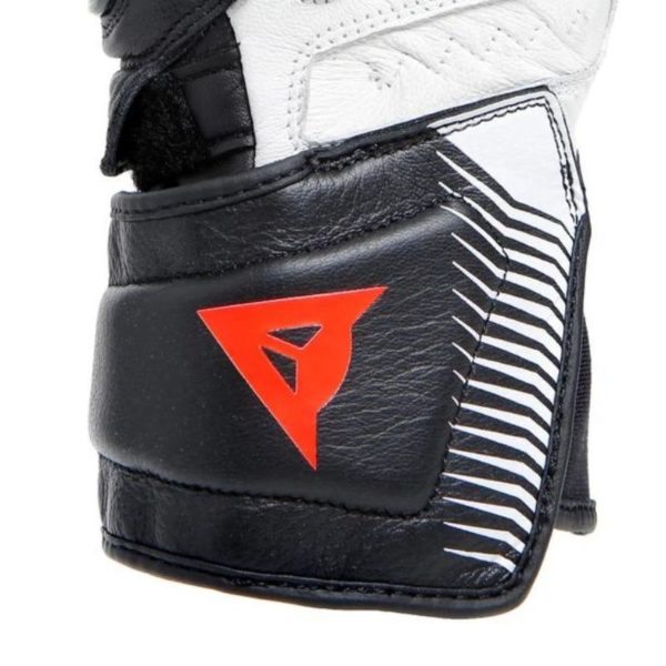 Guantes Dainese CARBON 4 LONG LADY LEATHER NEGRO BLANCO ROJO FLUOR