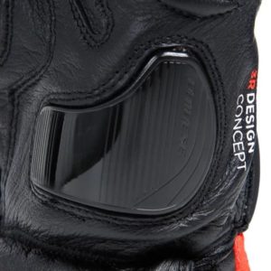 Guantes Dainese CARBON 4 LONG LEATHER NEGRO FLUOR-ROJO BLANCO