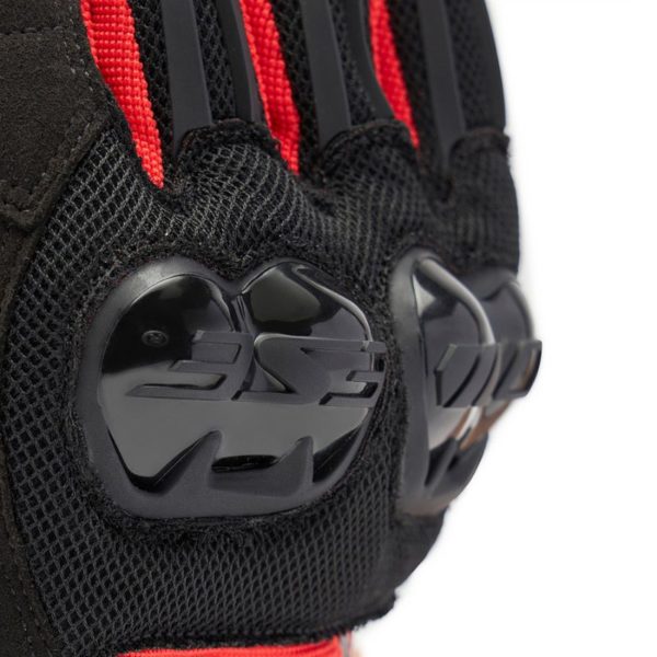 Guantes Dainese MIG 3 AIR TEX BLACK RED-LAVA