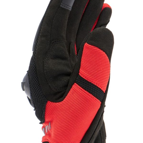 Guantes Dainese MIG 3 AIR TEX BLACK RED-LAVA