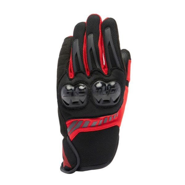 Guantes Dainese MIG 3 AIR TEX BLACK RED-LAVA